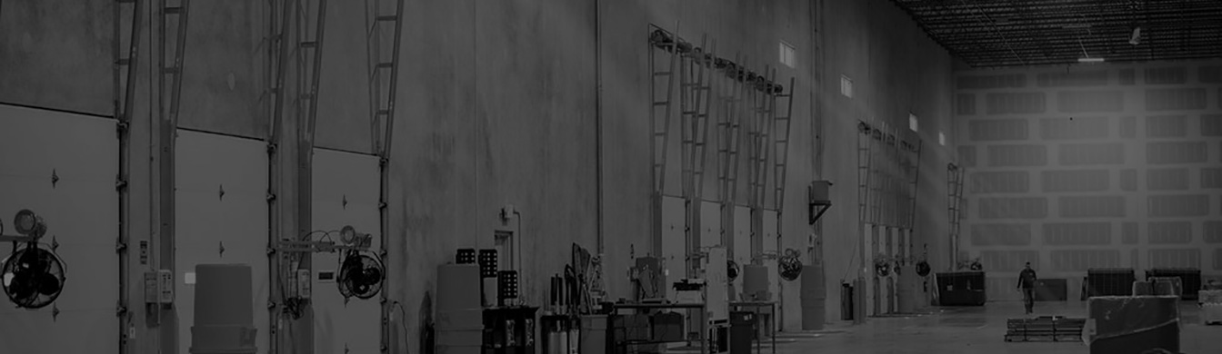 Dock door in the Warehouse