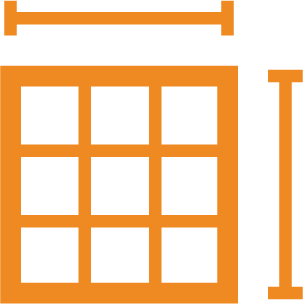 warehouse space square footage icon