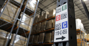 QR codes for warehouse positions